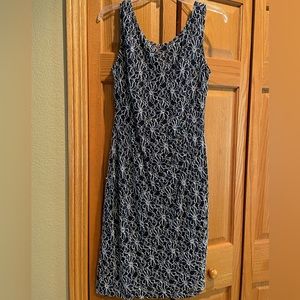 Navy Blue Sequined Dress